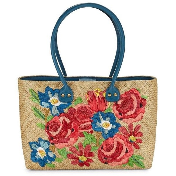 Franchi Handbags - Franchi French basket Woven straw bag